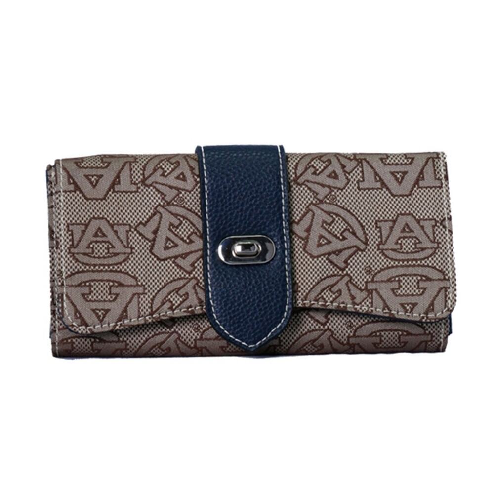 Sandol Auburn Tigers Wendy Wallet - 7.5"L x 1"W x 4"H - Jacquard Fabric NCAA